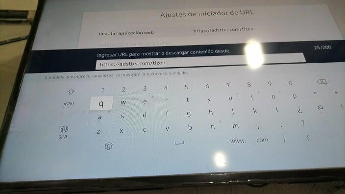 Configuración Tizen URL Launcher