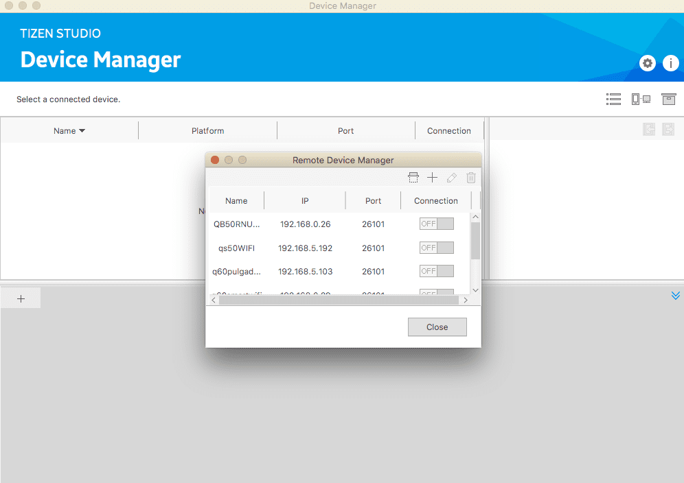 Tizen Device Manager